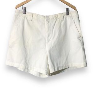 CALVIN KLEIN JEANS White Regiment Twill Shorts VINTAGE